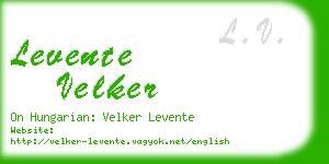 levente velker business card
